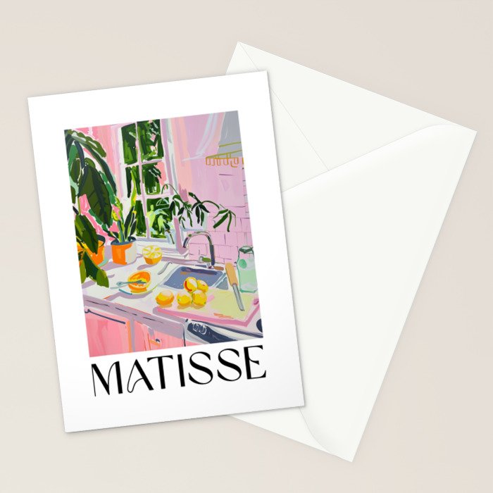 Sunny Kitchen - Matisse Inspired Stationery Card Gallery Image 2