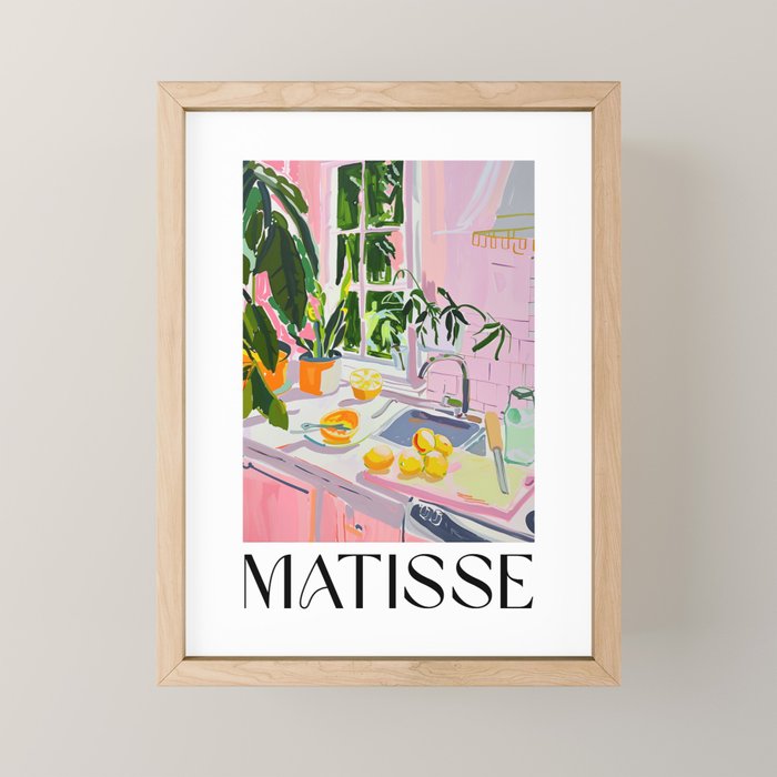 Sunny Kitchen - Matisse Inspired Mini Art Print Gallery Image 1
