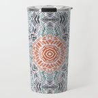 Modern brushstroke mosaic Travel Mug Gallery Image 1