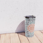 Modern brushstroke mosaic Travel Mug Gallery Image 4