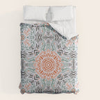 Modern brushstroke mosaic Duvet Cover Gallery Image 6