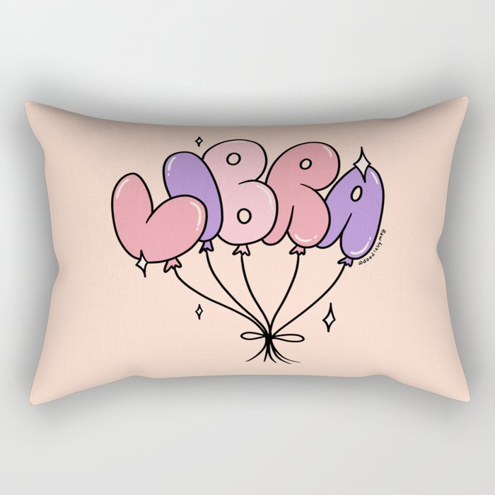 Libra Balloons Rectangular Pillow Gallery Image 1