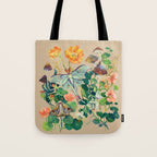 Floral Luna Moth Tote Bag Gallery Image 1