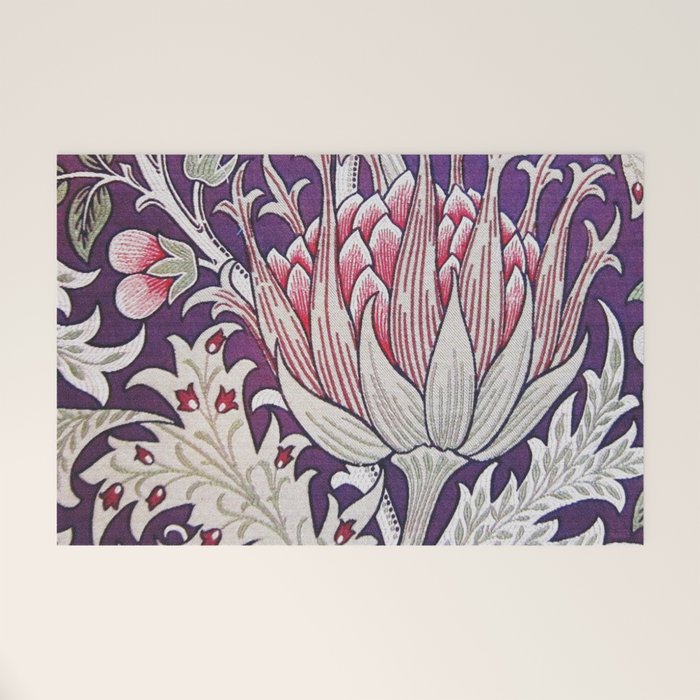 William Morris Artichoke Print Welcome Mat Gallery Image 1