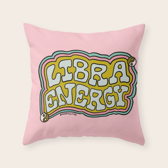 Libra Energy Throw Pillow Gallery Image 1