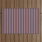 Bold Retro Stripe Pattern - Cozy Heirloom Outdoor Rug Gallery Image 1