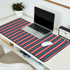 Bold Retro Stripe Pattern - Cozy Heirloom Desk Mat Gallery Image 2