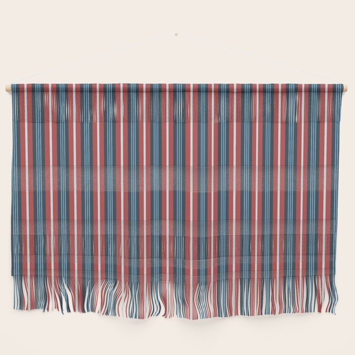 Bold Retro Stripe Pattern - Cozy Heirloom Wall Hanging Gallery Image 1