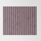 Bold Retro Stripe Pattern - Cozy Heirloom Throw Blanket Gallery Image 2
