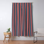Bold Retro Stripe Pattern - Cozy Heirloom Window Curtain Gallery Image 5