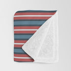Bold Retro Stripe Pattern - Cozy Heirloom Throw Blanket Gallery Image 3