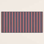 Bold Retro Stripe Pattern - Cozy Heirloom Desk Mat Gallery Image 3