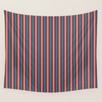 Bold Retro Stripe Pattern - Cozy Heirloom Wall Tapestry Gallery Image 4