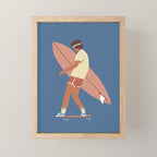 Surf poster Mini Art Print Gallery Image 1