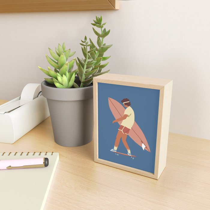 Surf poster Mini Art Print Gallery Image 2