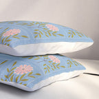 Blue Daisy Tile Pillow Sham Gallery Image 3