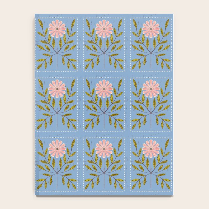 Blue Daisy Tile Notebook Gallery Image 4