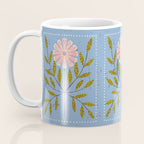 Blue Daisy Tile Coffee Mug Gallery Image 3