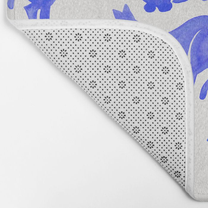 Cat Positions - Blue Palette Bath Mat Gallery Image 2