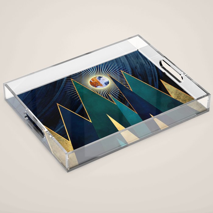 Metallic Peaks Acrylic Tray Gallery Image 1
