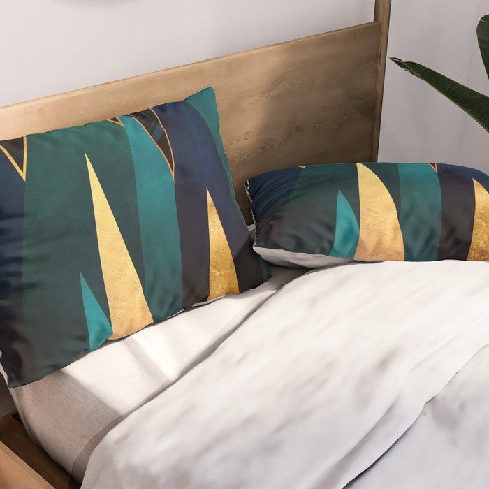 Metallic Peaks Pillow Sham Gallery Image 2