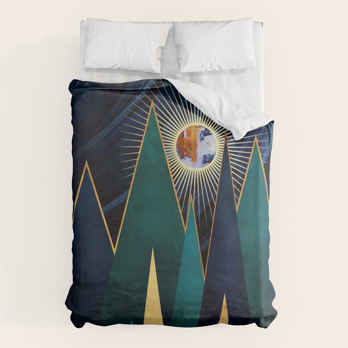 Metallic Peaks Duvet Cover Gallery Image 6