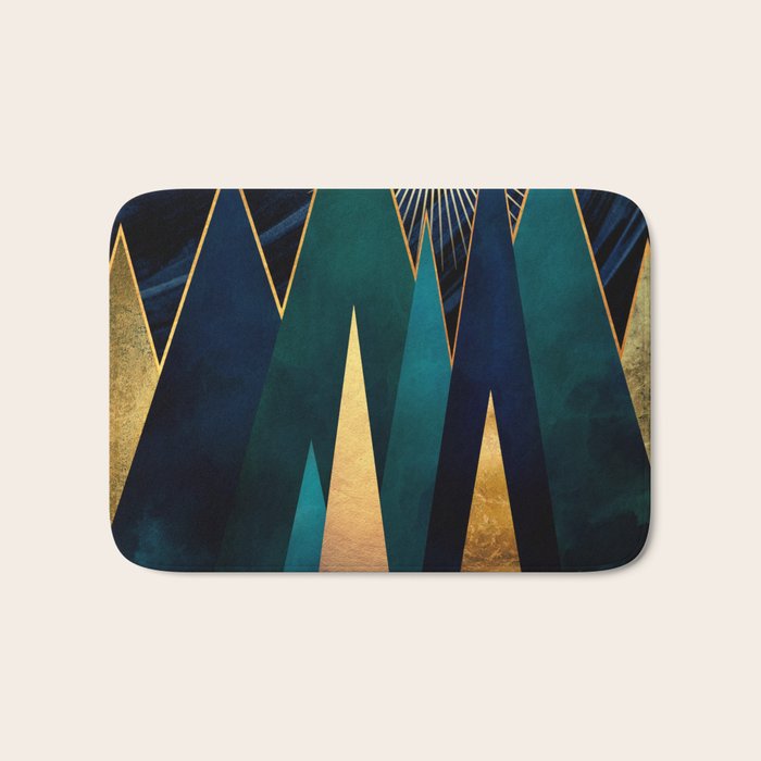 Metallic Peaks Bath Mat Gallery Image 1