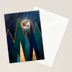 Metallic Peaks Stationery Card Gallery Image 2
