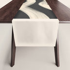 Black and White Abstract Line Art 1 Table Runner Gallery Image 1