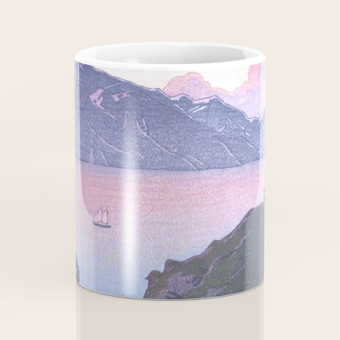 Vintage Japanese Woodblock Print Art - Kude Beach In Wakasa By Hasui Kawase Coffee Mug Gallery Image 4