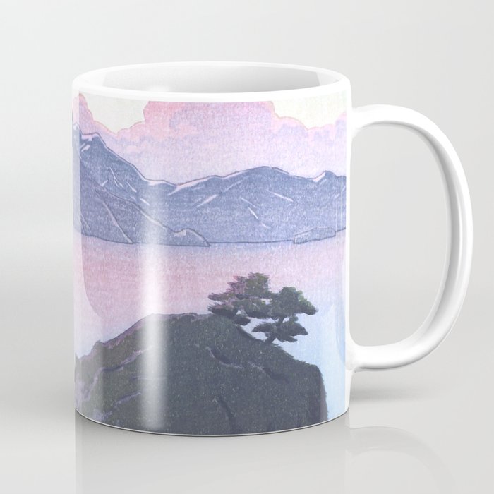 Vintage Japanese Woodblock Print Art - Kude Beach In Wakasa By Hasui Kawase Coffee Mug Gallery Image 1