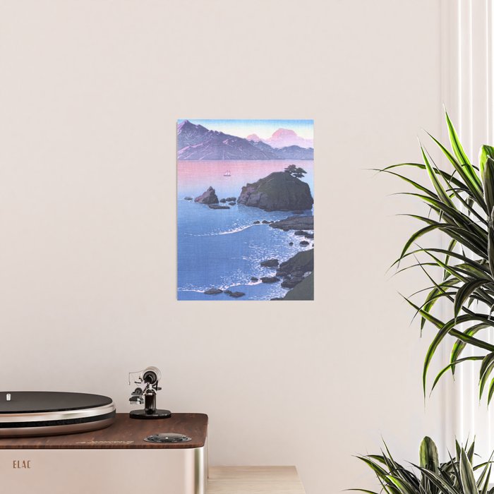 Vintage Japanese Woodblock Print Art - Kude Beach In Wakasa By Hasui Kawase Poster Gallery Image 2