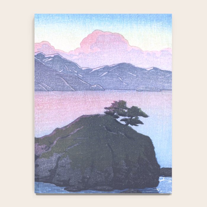 Vintage Japanese Woodblock Print Art - Kude Beach In Wakasa By Hasui Kawase Notebook Gallery Image 4