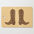 Brown Cowgirl Boot Cutting Board Gallery Image 1