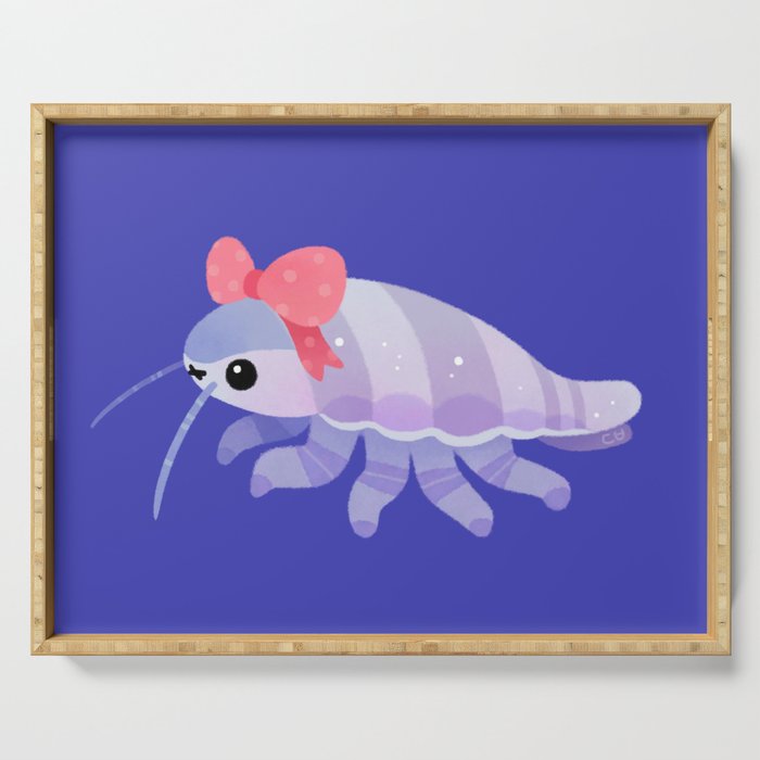 Ribbon giant isopod Serving Tray Gallery Image 1