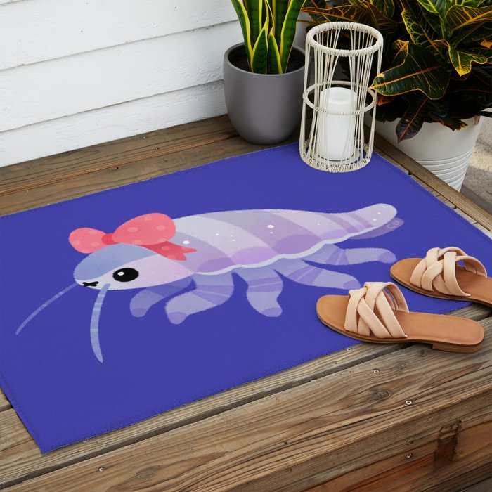 Ribbon giant isopod Outdoor Rug Gallery Image 2