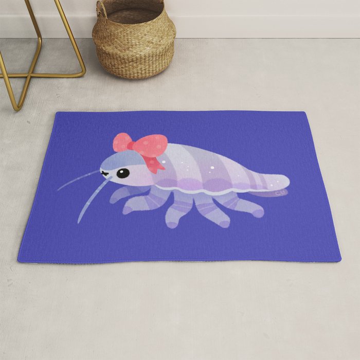 Ribbon giant isopod Rug Gallery Image 1