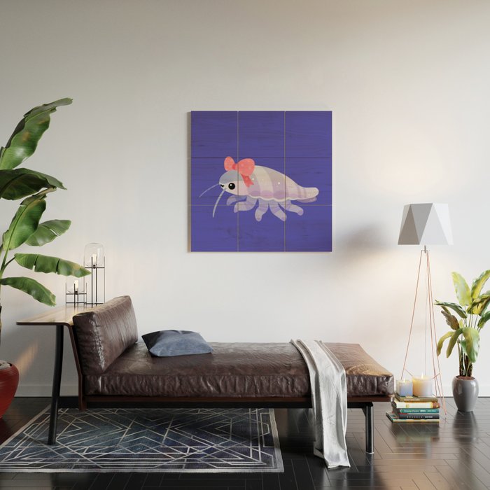 Ribbon giant isopod Wood Wall Art Gallery Image 2