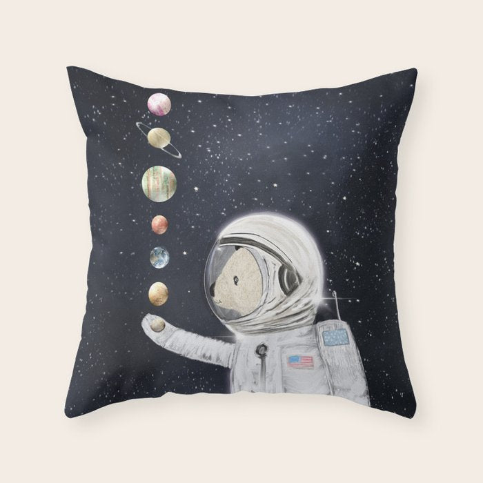 little planet Throw Pillow Gallery Image 6