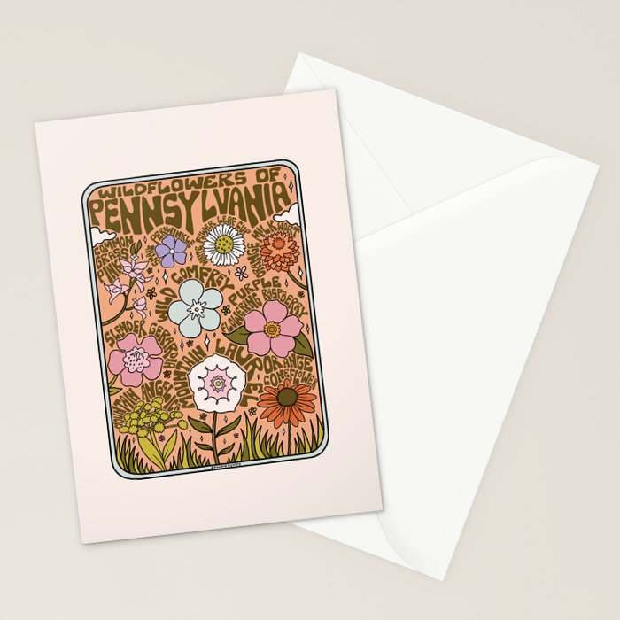 Pennsylvania Wildflowers Stationery Card Gallery Image 2