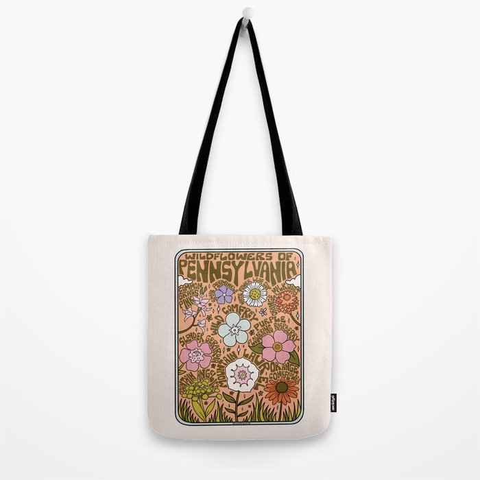 Pennsylvania Wildflowers Tote Bag Gallery Image 2