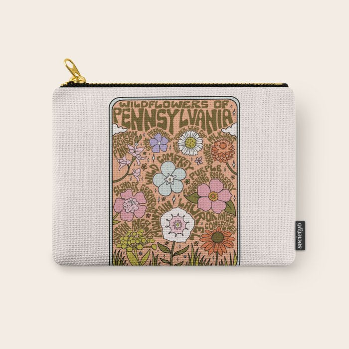 Pennsylvania Wildflowers Carry All Pouch Gallery Image 1