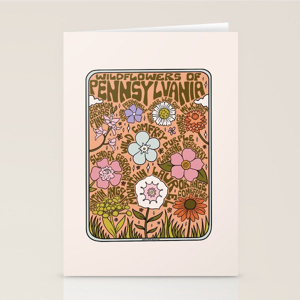 Pennsylvania Wildflowers Stationery Card Gallery Image 1