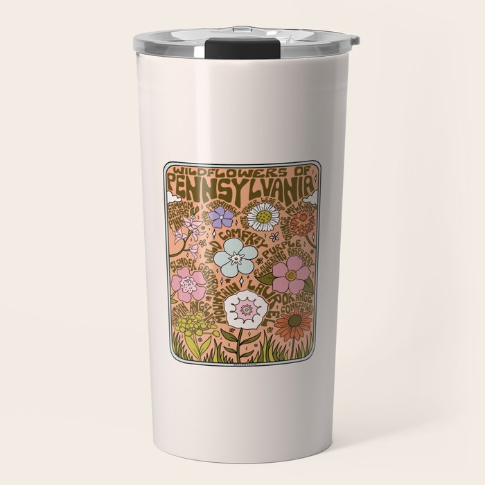 Pennsylvania Wildflowers Travel Mug Gallery Image 1