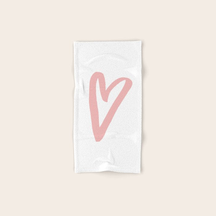 Heart Doodle Big 3 Bath Towel Gallery Image 1