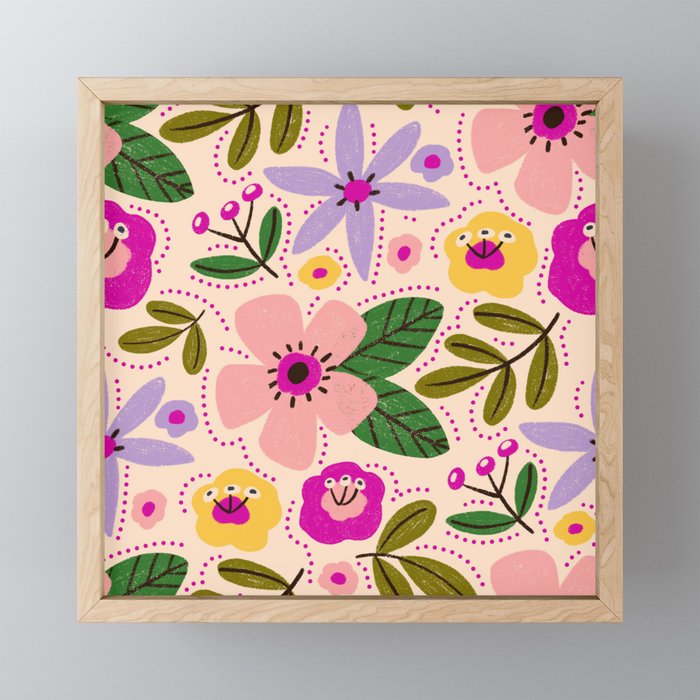 Spring / Summer Modern Floral  Mini Art Print Gallery Image 1