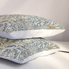 William Morris Vintage Snakeshead Blue Indigo Cumin Pattern Pillow Sham Gallery Image 3