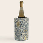 William Morris Vintage Snakeshead Blue Indigo Cumin Pattern Wine Chiller Gallery Image 2