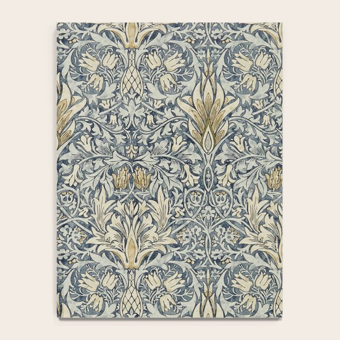 William Morris Vintage Snakeshead Blue Indigo Cumin Pattern Notebook Gallery Image 4