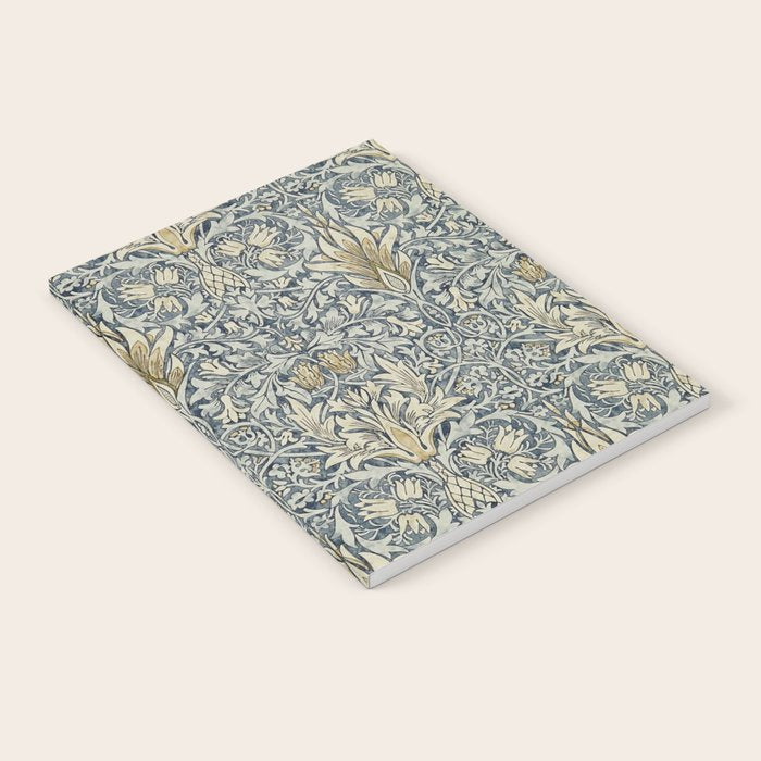 William Morris Vintage Snakeshead Blue Indigo Cumin Pattern Notebook Gallery Image 2